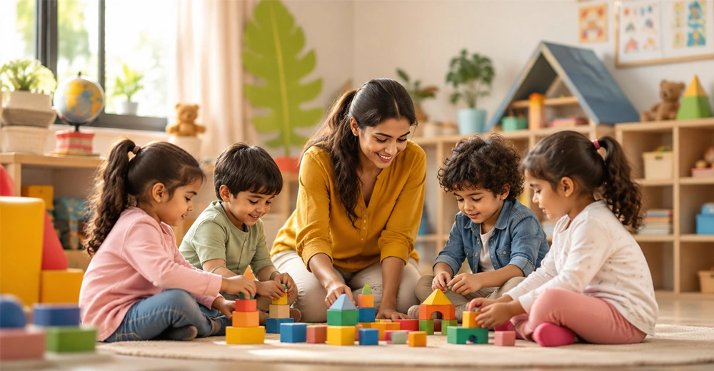 Kids enjoying a fun learning activity